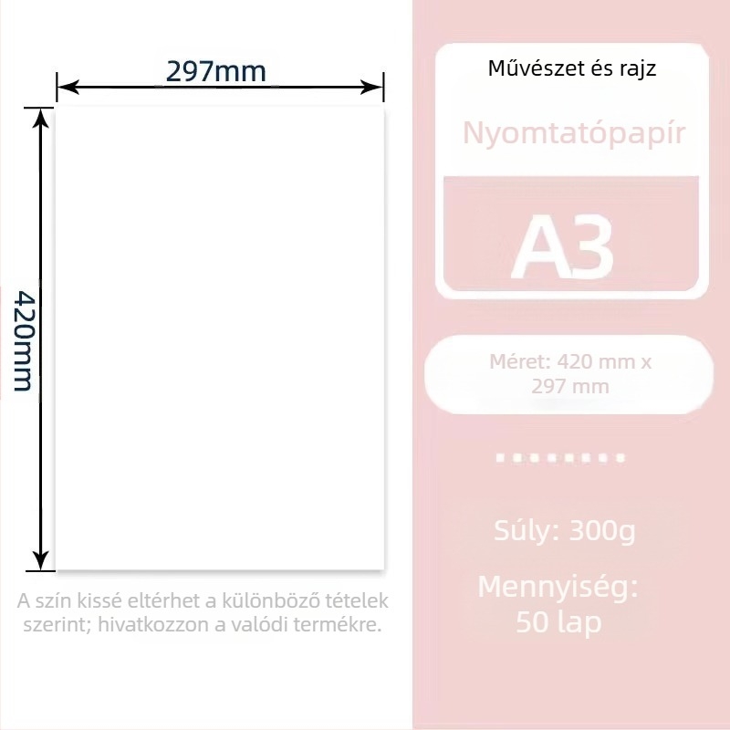 Rizspapír fa nyomtatáshoz, rostból, 50–70 g/m², műanyag tasakos csomagolás, Jiangsu eredet