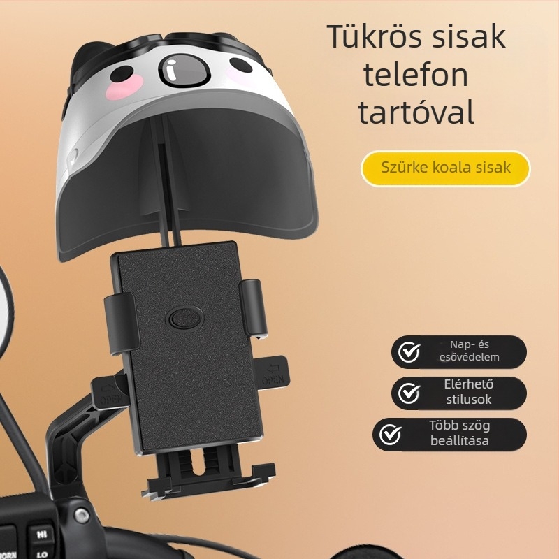 Mobiltelefon-tartó motorkerékpár és elektromos kerékpárhoz – univerzális, műanyag, testreszabható