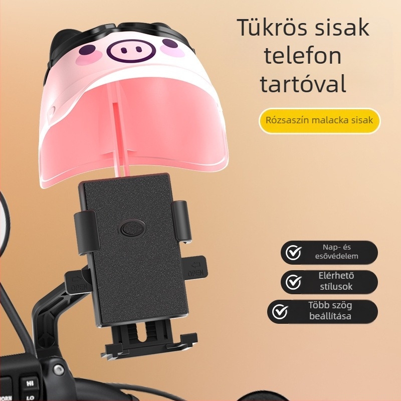 Mobiltelefon-tartó motorkerékpár és elektromos kerékpárhoz – univerzális, műanyag, testreszabható