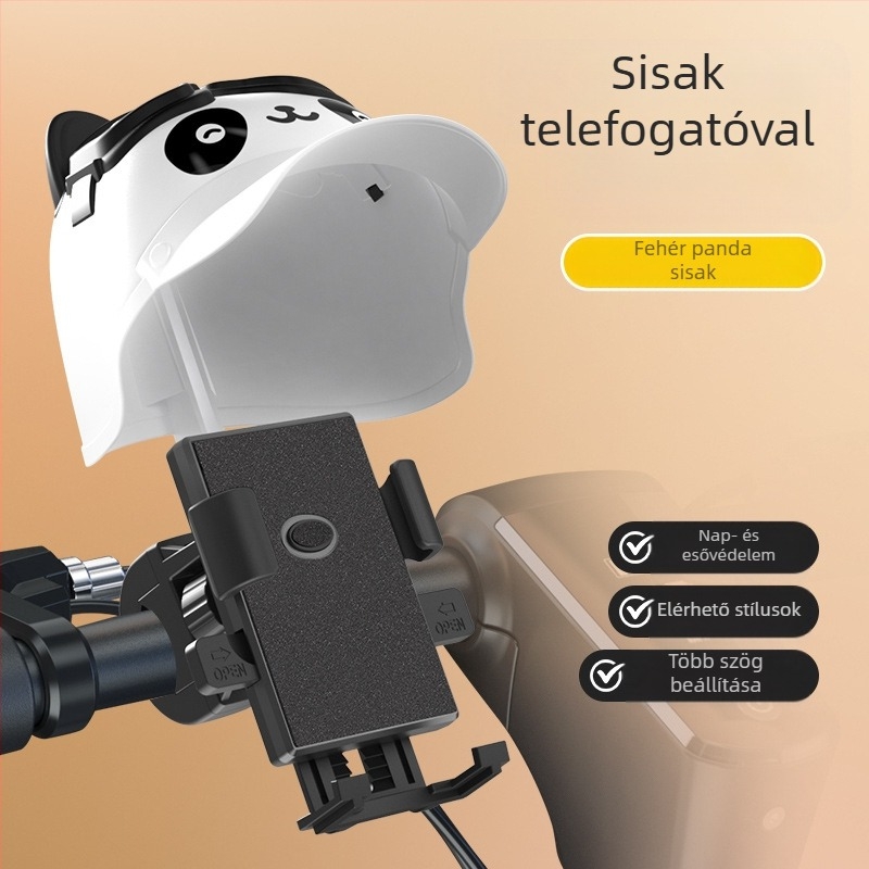 Mobiltelefon-tartó motorkerékpár és elektromos kerékpárhoz – univerzális, műanyag, testreszabható