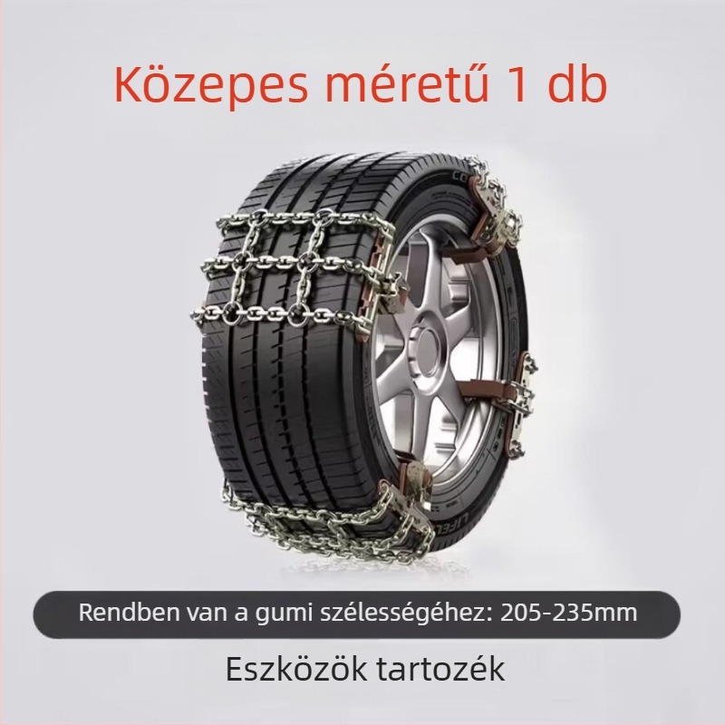 Snow King ötvözet hólánc autókhoz, Tian Grid stílus, univerzális 165-285-ös abroncsokhoz