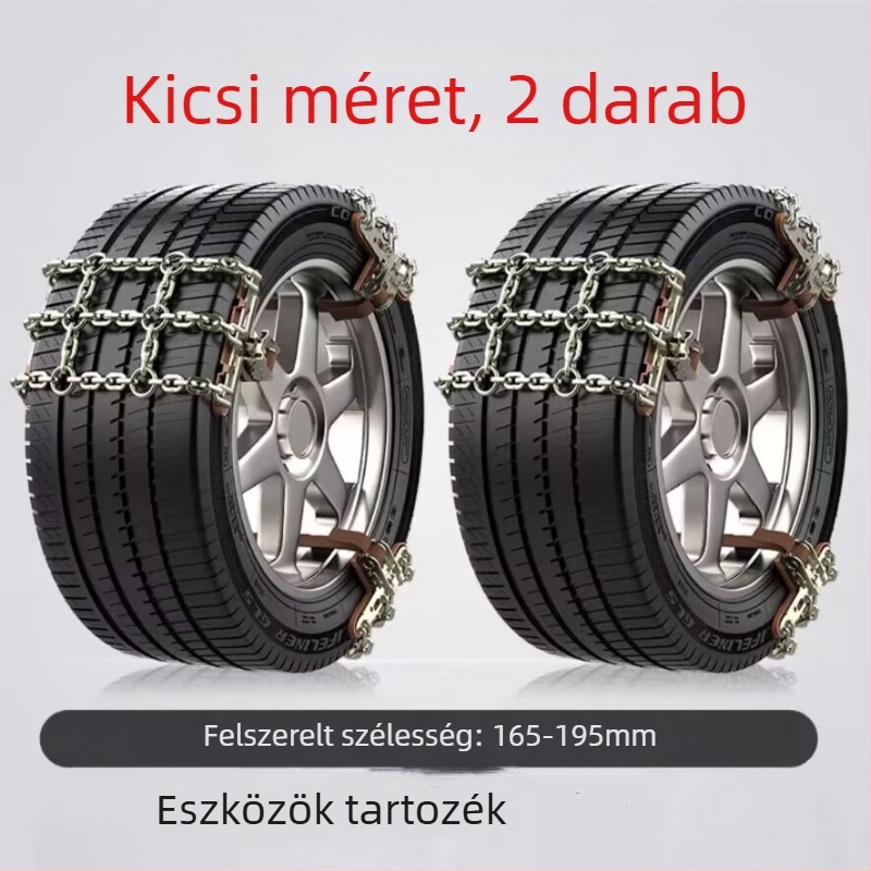 Snow King ötvözet hólánc autókhoz, Tian Grid stílus, univerzális 165-285-ös abroncsokhoz