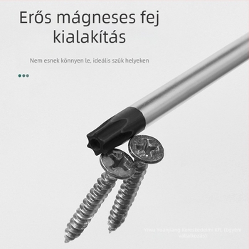Hosszabbított csavarhúzóbitkészlet mágneses végével – Torx (T5, T8, T27, T30) és hatszögletű bitek, szénacél