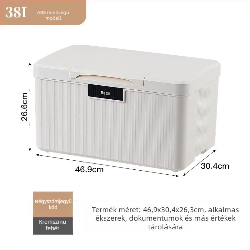 Autó tároló doboz, 38L, 985-ös modell, hordozható, telepítés nélkül