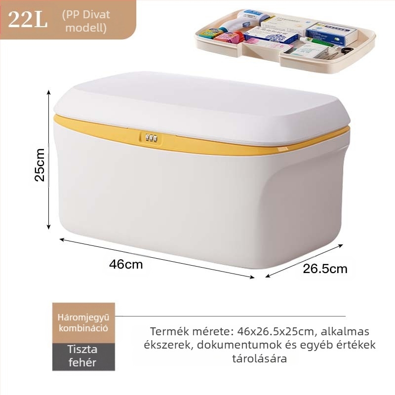 Autó tároló doboz, 38L, 985-ös modell, hordozható, telepítés nélkül