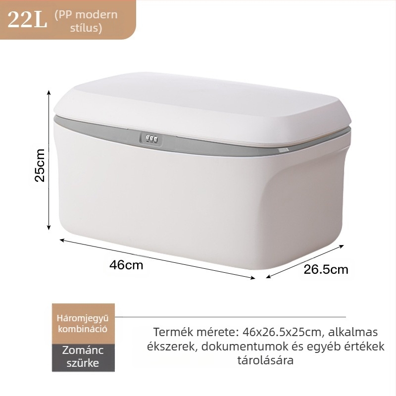 Autó tároló doboz, 38L, 985-ös modell, hordozható, telepítés nélkül