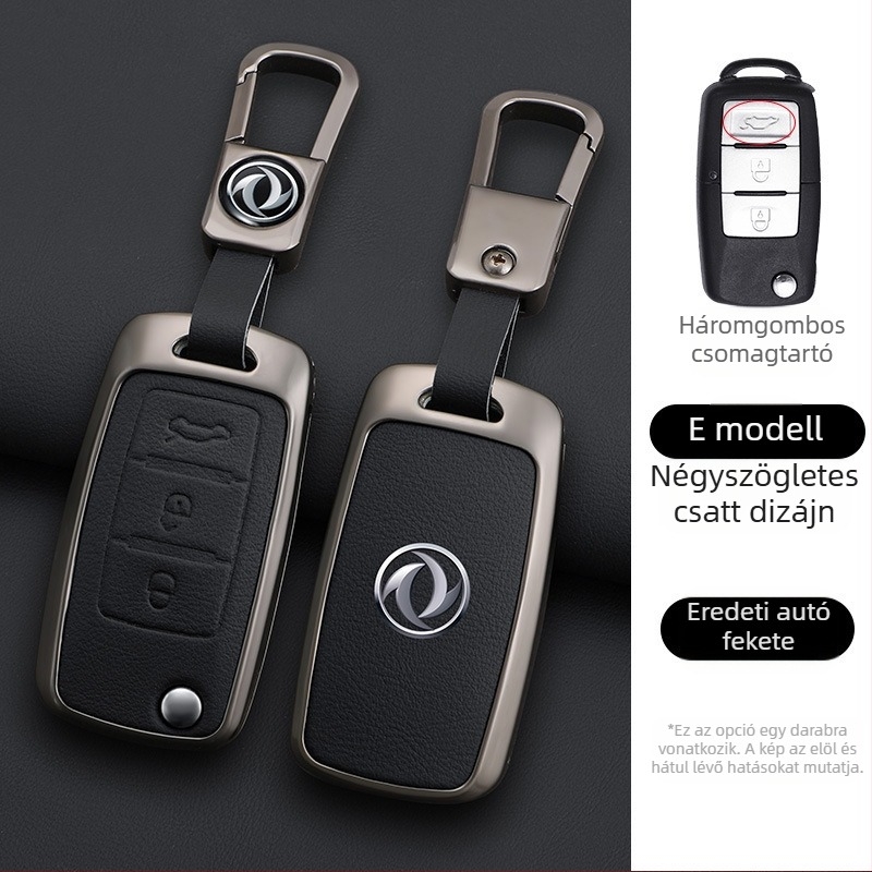 Dongfeng Fengxing T5 autókulcs tok készlet 23 modellhez: Lingzhi M5L, Jingyi X3, X5, X6, S50, SX6, CM7; marhabőr; üzleti stílus; testreszabható