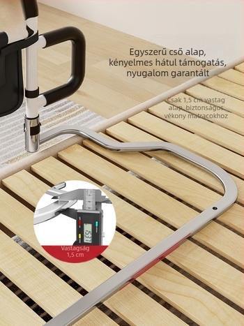 Telepítés nélküli ágy melletti korlátok idős korosztálynak, 304 rozsdamentes acél, ismeretlen márka (304 rozsdamentes acél; telepítés nélküli; ismeretlen márka; idős korosztály)
