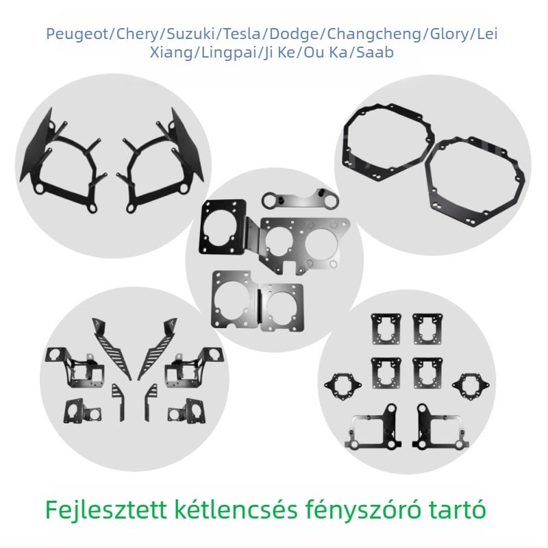 GHS LED kettős lencséjű fényszóró tartó
