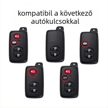 Toyota kulcs tok, tehenbőr, egyszerű stílus, személyre szabás elérhető, kompatibilis Highlander és Land Cruiser kulcsokkal