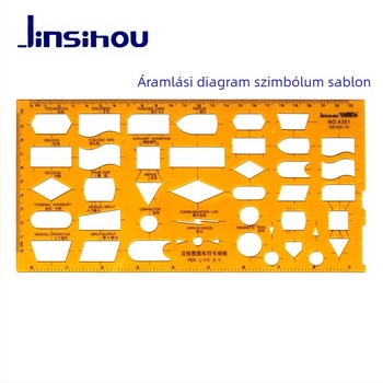 Sablon vonalzó görbék és körök rajzolásához - jinsihou, anyag: K glue, importálás: Nem, IP engedély: Nem