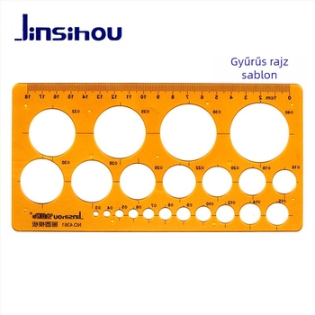 Sablon vonalzó görbék és körök rajzolásához - jinsihou, anyag: K glue, importálás: Nem, IP engedély: Nem