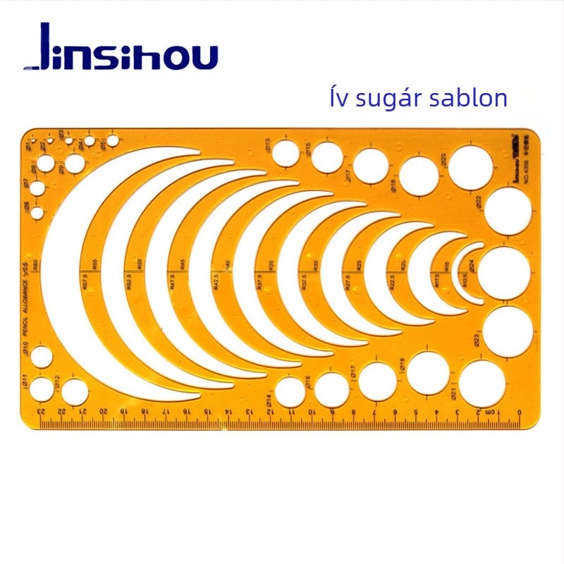 Sablon vonalzó görbék és körök rajzolásához - jinsihou, anyag: K glue, importálás: Nem, IP engedély: Nem
