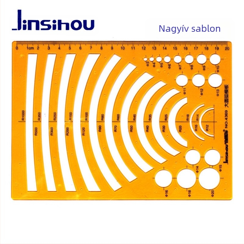 Sablon vonalzó görbék és körök rajzolásához - jinsihou, anyag: K glue, importálás: Nem, IP engedély: Nem