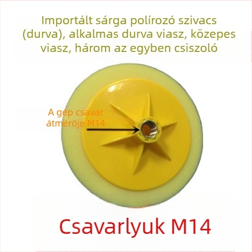 6 hüvelykes autópolírozó készlet szivacskerekekkel és polírozó korongokkal waxoláshoz és polírozáshoz — Márka: Other; Típus: Other; Alkalmazási terület: Other; Sorozat: Other