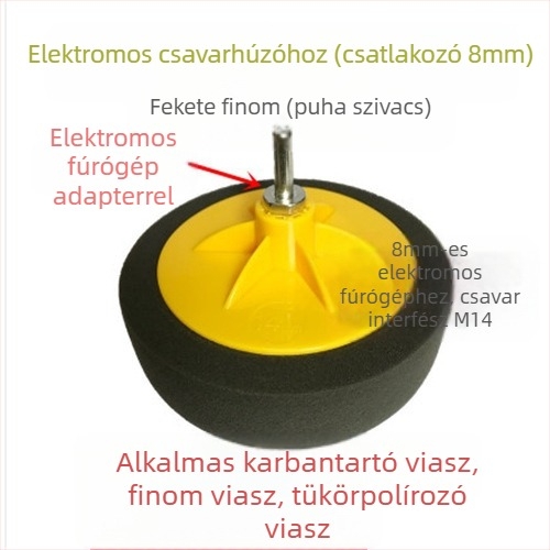6 hüvelykes autópolírozó készlet szivacskerekekkel és polírozó korongokkal waxoláshoz és polírozáshoz — Márka: Other; Típus: Other; Alkalmazási terület: Other; Sorozat: Other