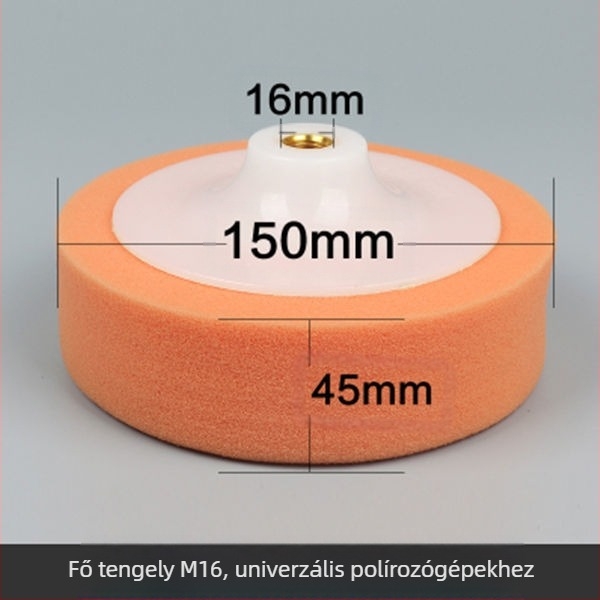 6 hüvelykes autópolírozó készlet szivacskerekekkel és polírozó korongokkal waxoláshoz és polírozáshoz — Márka: Other; Típus: Other; Alkalmazási terület: Other; Sorozat: Other