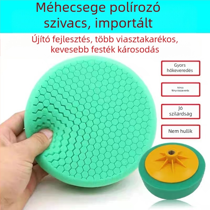 6 hüvelykes autópolírozó készlet szivacskerekekkel és polírozó korongokkal waxoláshoz és polírozáshoz — Márka: Other; Típus: Other; Alkalmazási terület: Other; Sorozat: Other