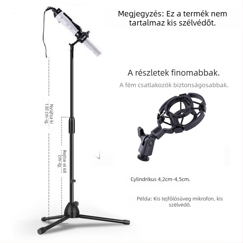 JALASON Univerzális padlóállvány terahertz terápiás készülékhez, ütésálló kerettel, telefon- és mikrofon-tartóval