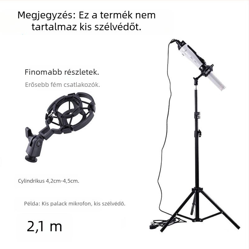 JALASON Univerzális padlóállvány terahertz terápiás készülékhez, ütésálló kerettel, telefon- és mikrofon-tartóval
