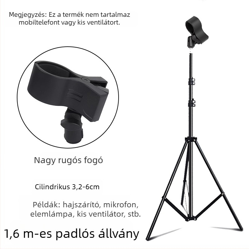 JALASON Univerzális padlóállvány terahertz terápiás készülékhez, ütésálló kerettel, telefon- és mikrofon-tartóval