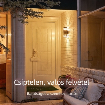 Kültéri LED falikar – vízálló, ABS árnyékoló, alumínium test, alacsony feszültség ≤36V, négyzet alakú falikar villa és bejárat számára