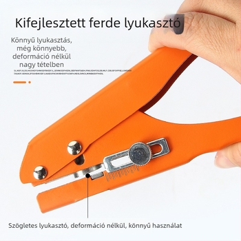 Élzáró lyukasztó, kézi faipari eszköz környezetbarát lemezekhez