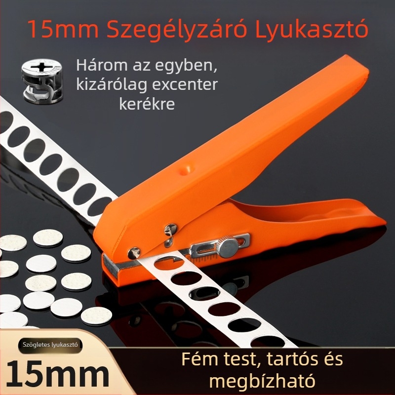 Élzáró lyukasztó, kézi faipari eszköz környezetbarát lemezekhez