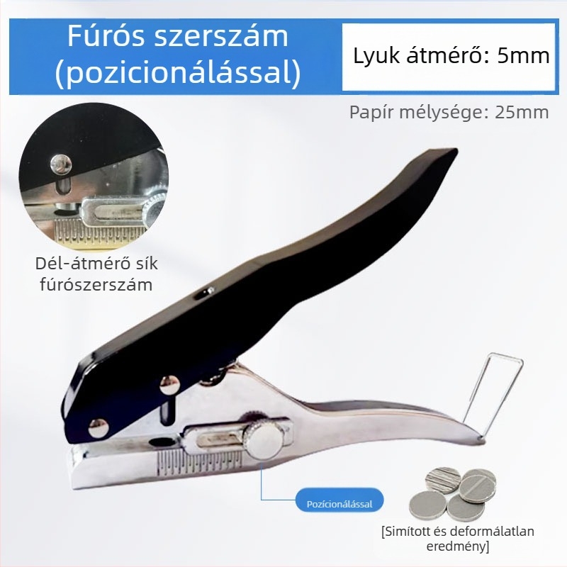 Élzáró lyukasztó, kézi faipari eszköz környezetbarát lemezekhez