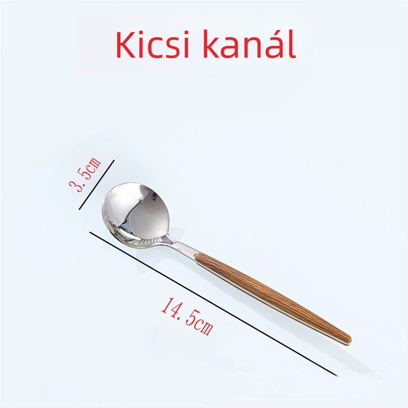 Fogantyús üveg ivó pohár kanállal, 350 ml kapacitás, soda-lime üveg, nyomtatott logó