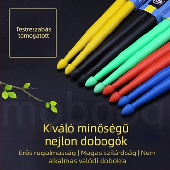 ABS dobütők, fluoreszkáló felületű, modell H-001, nyugati dobhoz