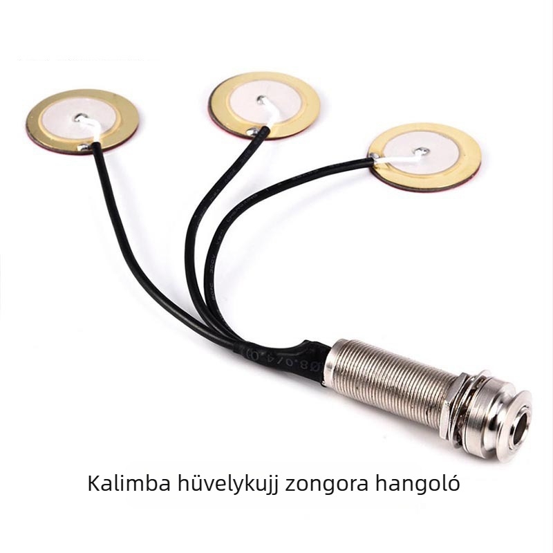 Houlang Kalimba hangszedő – kontakt piezo pickup, DIY átalakítás