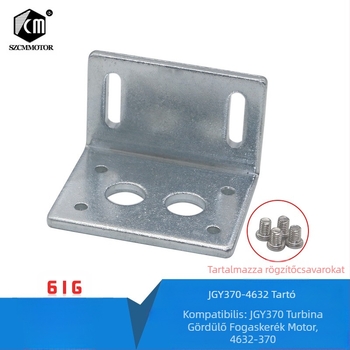 Súrolt DC motor JGY-370, 6-24 V, 3 W, 6-210 fordulat/perc, 0.1-5 Nm