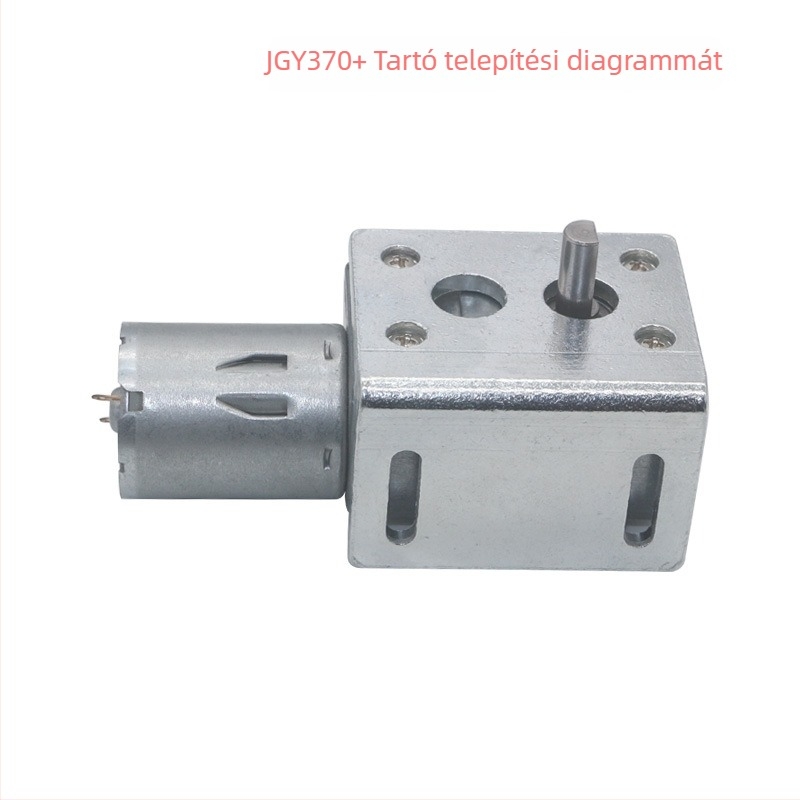 Súrolt DC motor JGY-370, 6-24 V, 3 W, 6-210 fordulat/perc, 0.1-5 Nm