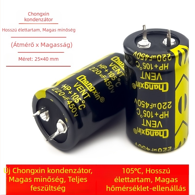 Changxin 450V 220µF hosszú élettartamú elektrolit kondenzátor