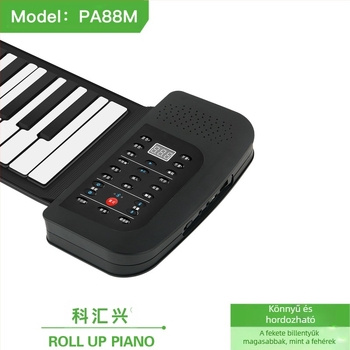 PA88M 88‑gombos hordozható digitális billentyűzet Bluetooth‑kal, 64‑hangon polifónia, 101–200 hangszín, 11–50 demó dal