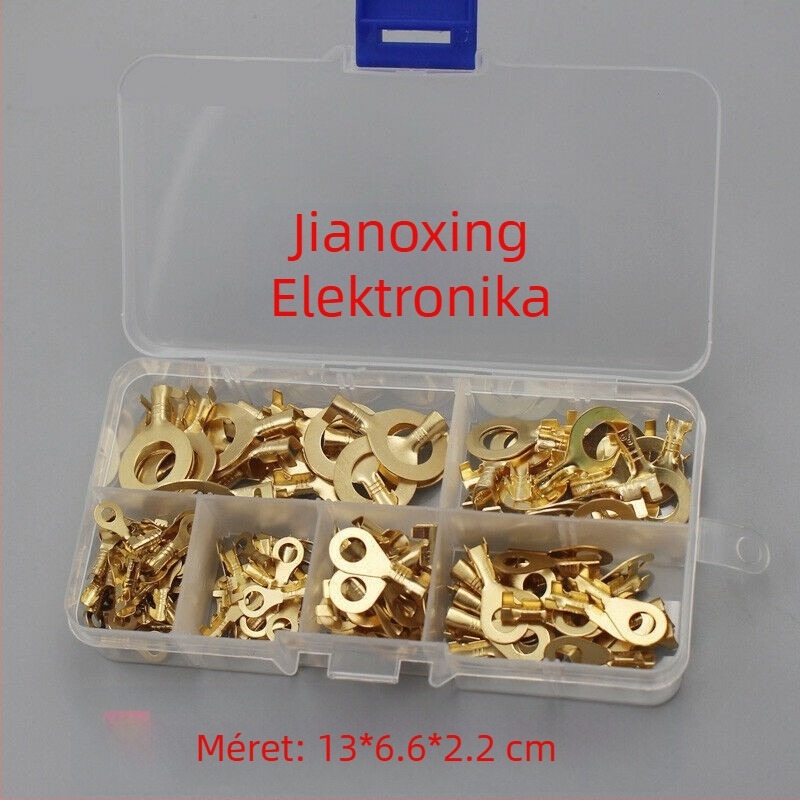 150 darabos szigetelt réz gyűrűs szorító terminálok vezetékekhez, vízálló elektromos készlet