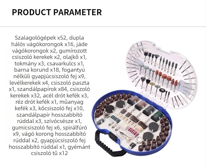 276PC elektromos csiszoló- és gravíró kiegészítők készlet, faragáshoz, ékszerekhez és jade kő vágáshoz – Márka: Compound Interest