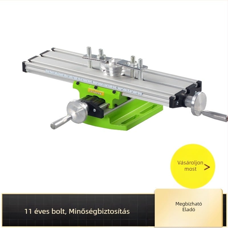 Mini erős precíziós kereszcsúszos asztal rögzítéssel (alumíniumötvözet; súly 1800; rögzítőasztal)