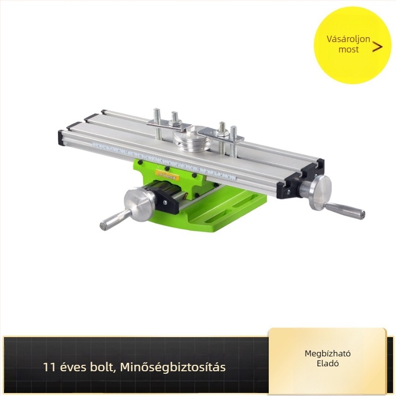 Mini erős precíziós kereszcsúszos asztal rögzítéssel (alumíniumötvözet; súly 1800; rögzítőasztal)
