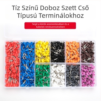 Kaiser VE1508 terminál készlet kábelekhez és vezetékekhez, 1200 darabos kombinált készlet