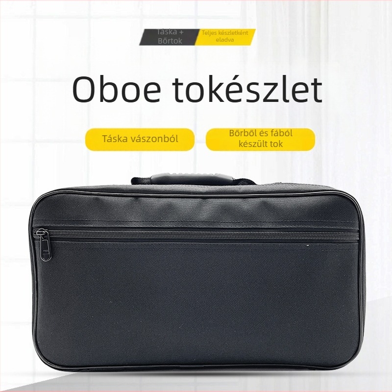 Oboe tok vászon táskával és fa dobozzal hangszerhez (Anyag: vászon táska + fa doboz; Eredet: Hebei; Márka: Nincs márka; Alkalmazás: hangszer)