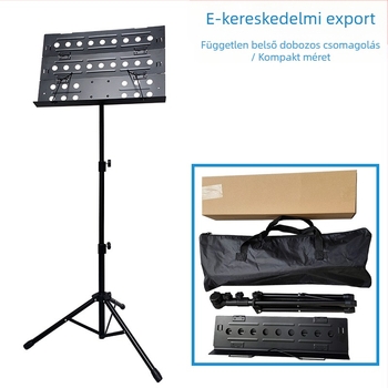 HAOYANG HY-P06C Háromrészben összecsukható, megerősített, hordozható kottatartó készlet hegedű és gitár számára