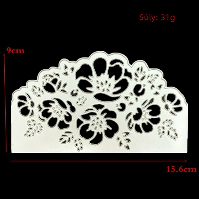 DYan titán-acél tortaforma, szabálytalan alak, reliefhez papírművészet – DIY eszköz