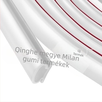 Öntapadó ajtótömítő szalag, ajtókhoz, hangszigetelő, szélálló és porvédő, ütés elleni védelemmel; a rajzok szerint testreszabható; magas hőmérséklet-ellenállású, kopásálló, öregedés- és korrózióálló.