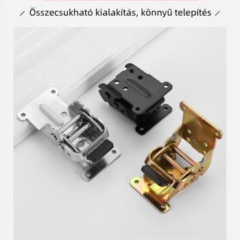 0°/90°/180° összecsukható asztali zsanér, önzáró, hidegen hengerelt acél, nikkelezett bevonat