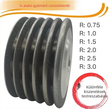 Gyémánt csiszolókerék ferde élű, bór-nitrid, elektroplazálás bevonattal, modell 0005