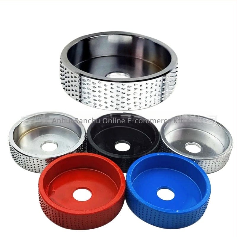 Sarokcsiszolóhoz való csiszolókorong – famegmunkáláshoz polírozó kerék, szénacél (Márka: Three Early Online)