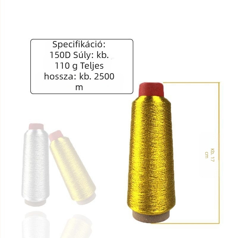 Hímzőfonal, PET- és poliészter rostból, alkalmas otthoni használatra, ruházatra és hímzésre