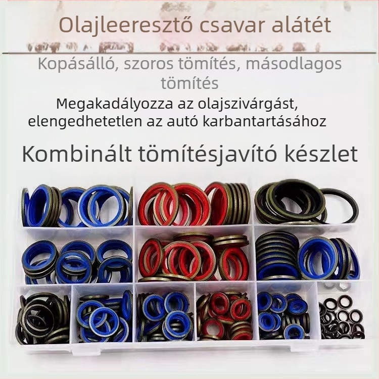 M6-16 és M6-30-hoz tartozó kombinált tömítés és O-gyűrű javító készlet, nagyméretű dobozban